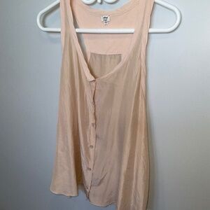 Ladies silk sleeveless top